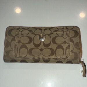 Coach Brown Signature Wallet